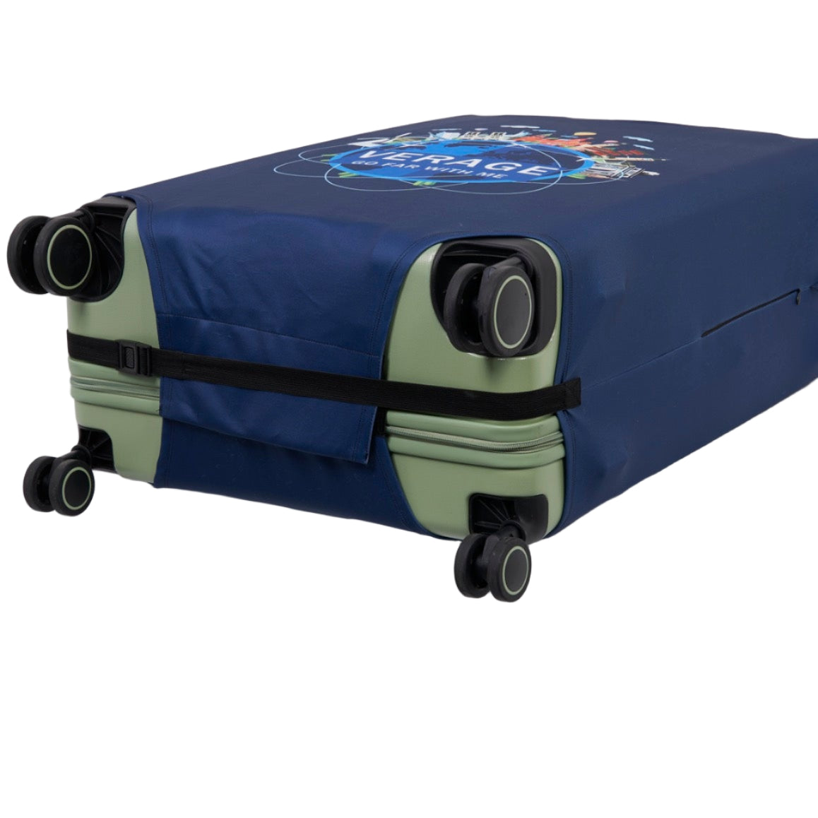 כיסוי מזוודה אלסטי LARGE מבית VERAGE לזיהוי והגנה משריטות למזוודות בגודל גדול עד ענק