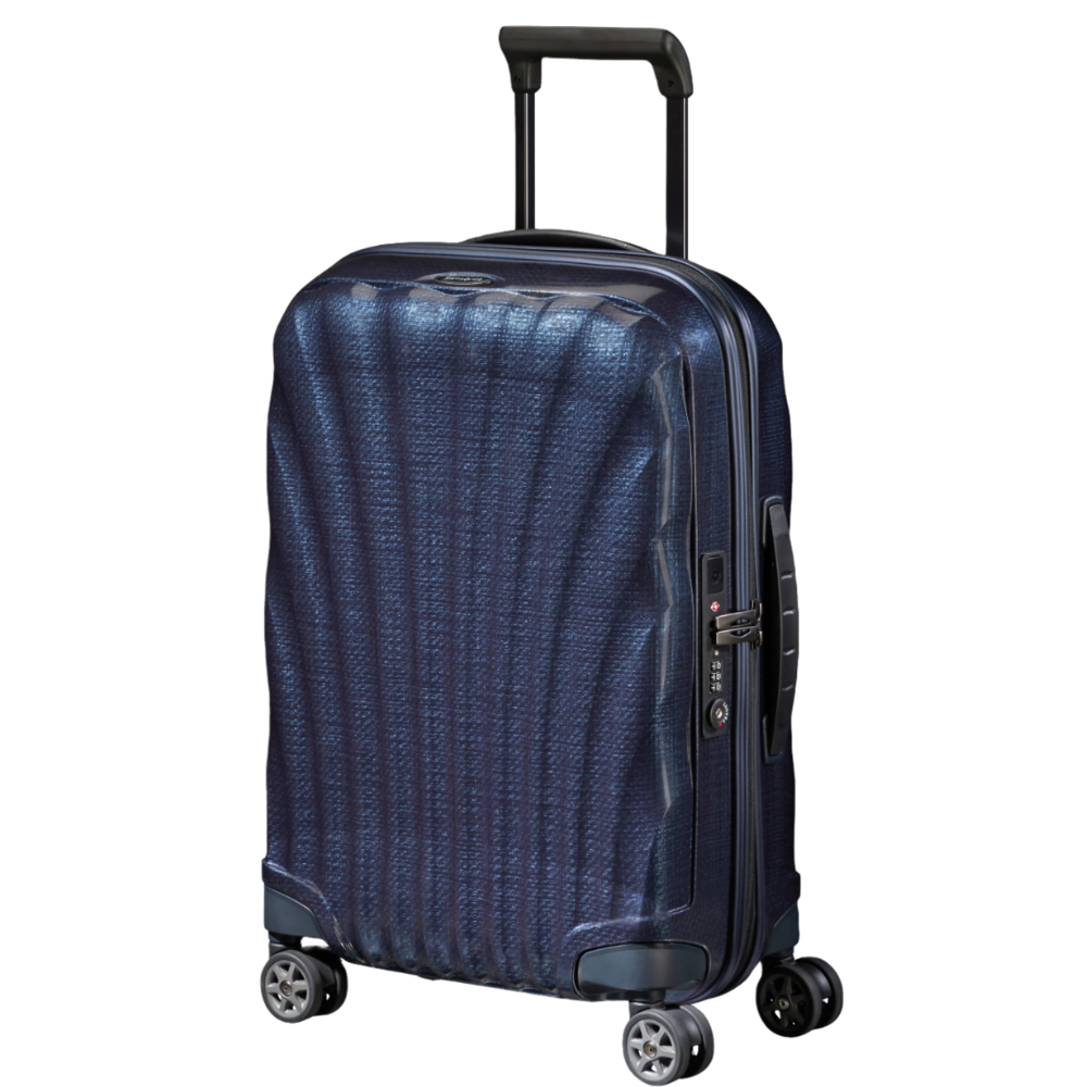 סט מזוודות קשיחות הקלות בעולם דגם C-LITE Spinner ״28 +״20 מבית המותג העולמי samsonite 28" בצבע כחול