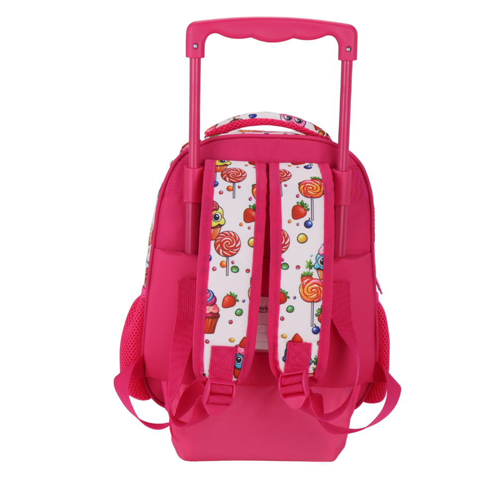 סט תיק גן עם טרולי מובנה 5 ב 1 דגם גלידה מסדרת Dreamland Trolly set מבית Marshmelo