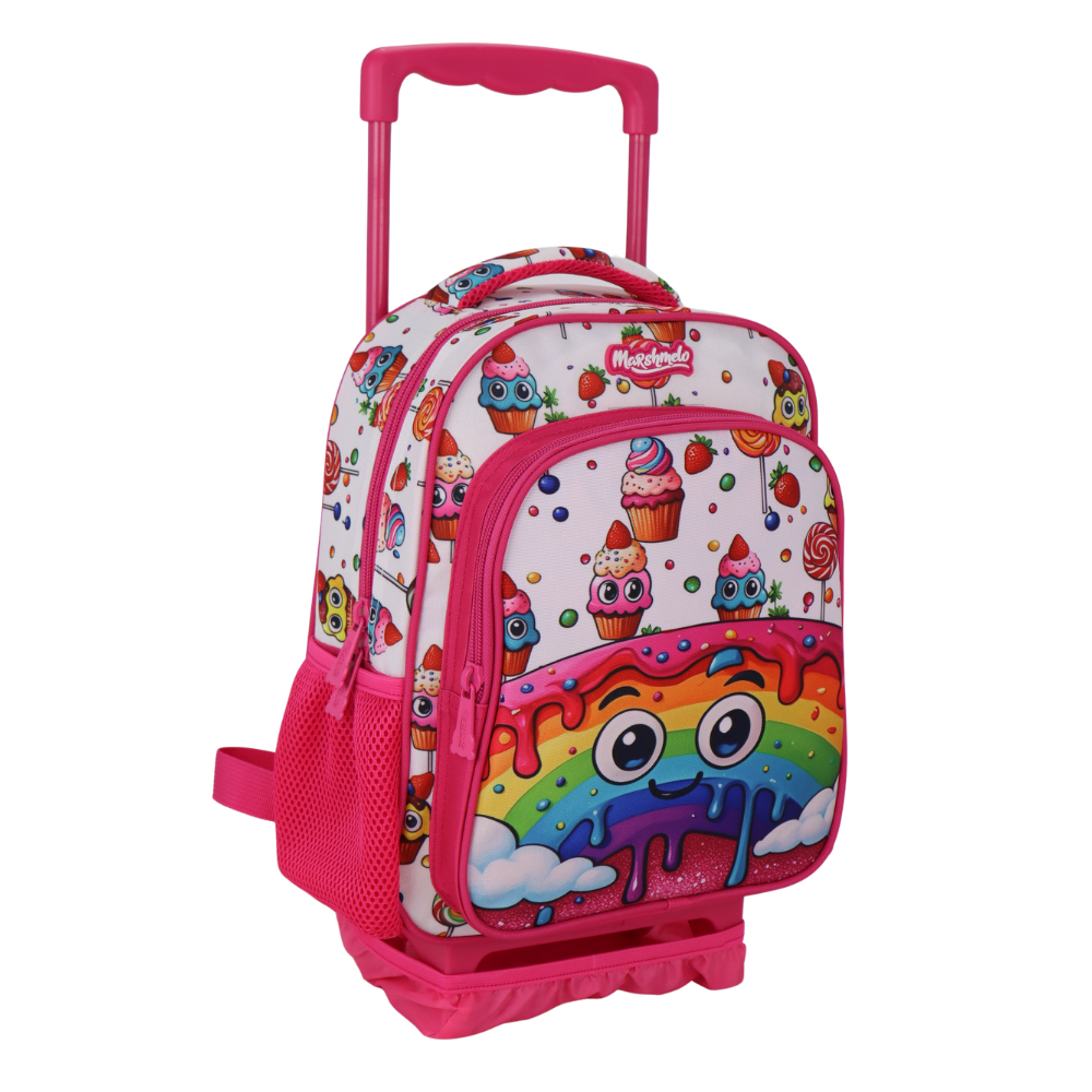 סט תיק גן עם טרולי מובנה 5 ב 1 דגם גלידה מסדרת Dreamland Trolly set מבית Marshmelo