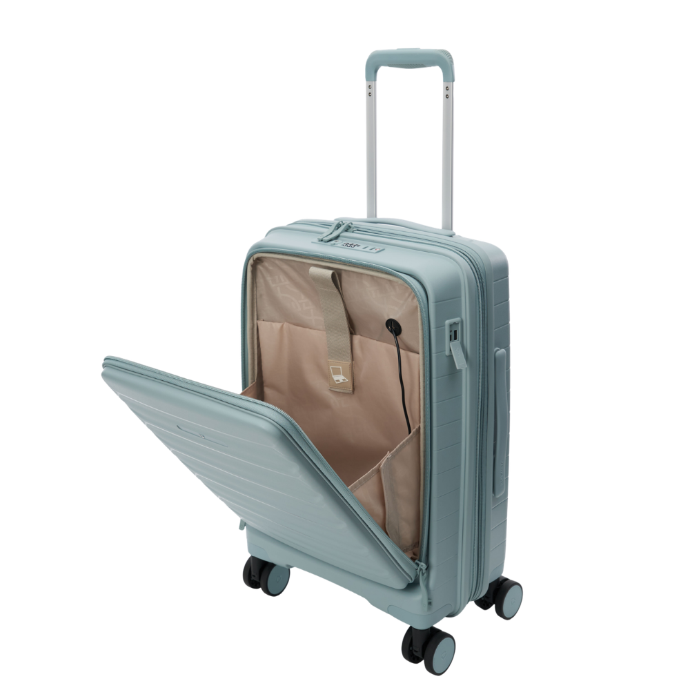 מזוודה טרולי עליה למטוס קשיחה ״20 בלתי שבירה עם פתיחה כפולה דגם Tenby Monti מבית היוקרה האנגלי VERAGE