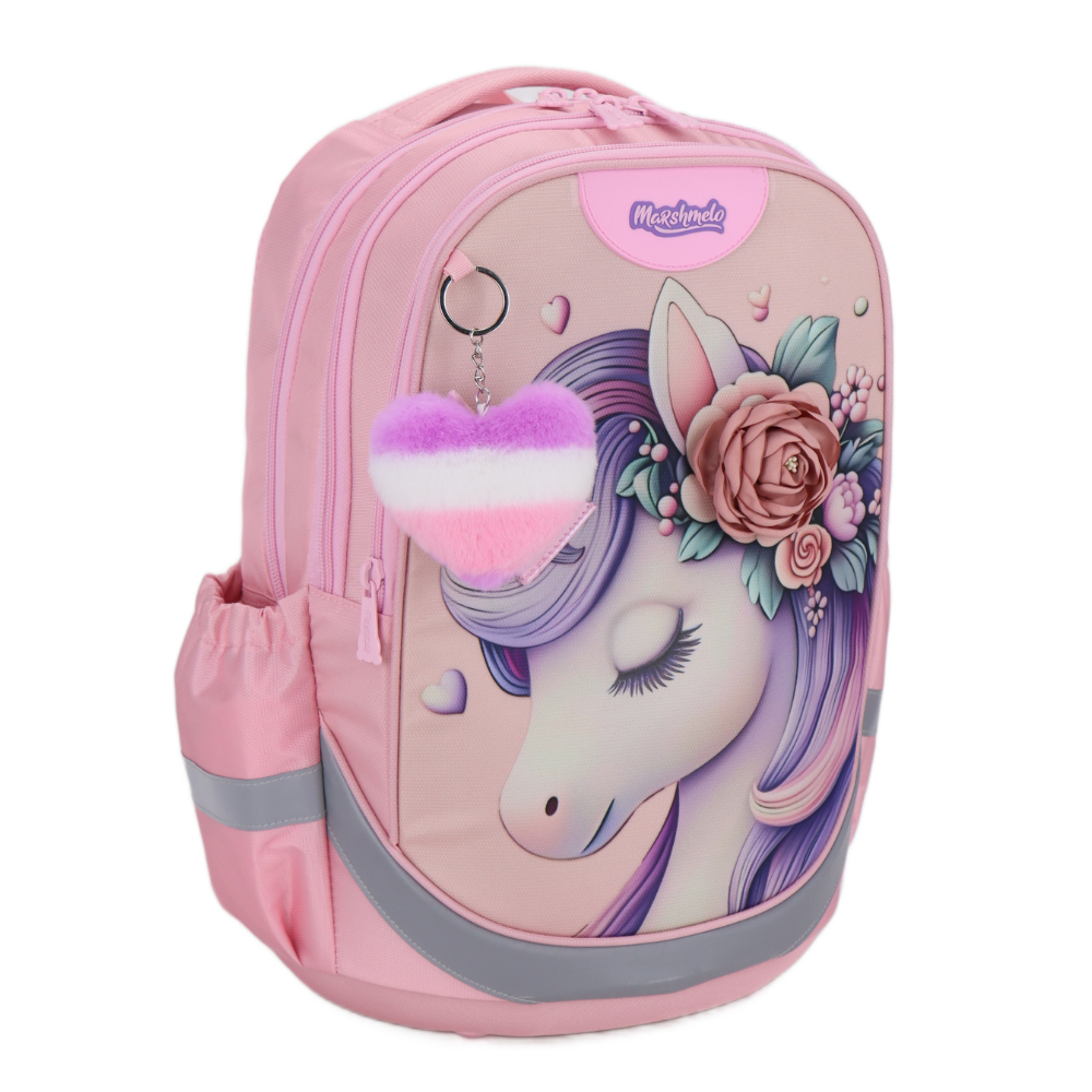 מארז תיק אורתופדי 9 ב 1 כולל עגלה דגם יוניקורן Dramland Deluxe מבית Marshmelo