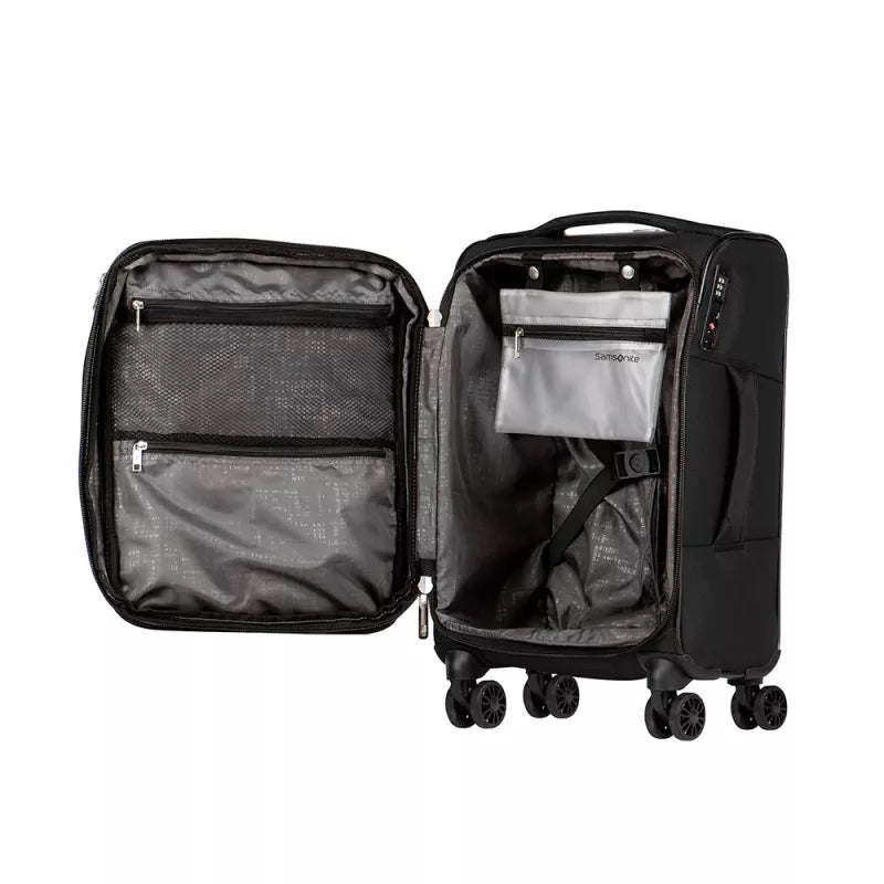 מזוודה טרולי עליה למטוס בד ״20 מבית סמסונייט Samsonite דגם HYPERSPIN Carry On EXP Spinner