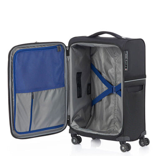 מזוודה טרולי בד עליה למטוס ״20 קלה במיוחד 1.9 ק״ג מבית סמסונייט Samsonite דגם 73H Spinner