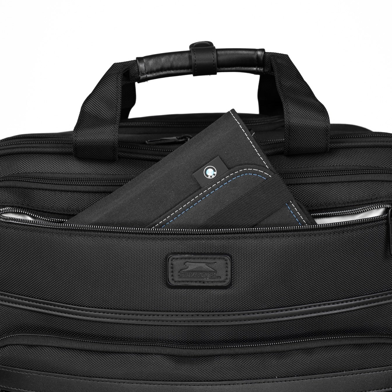 מזוודת טרולי עסקים 2 גלגלים עם תא לללפטופ LAPTOP CASE מבית המותג SLAZENGER סדרת OXFORD