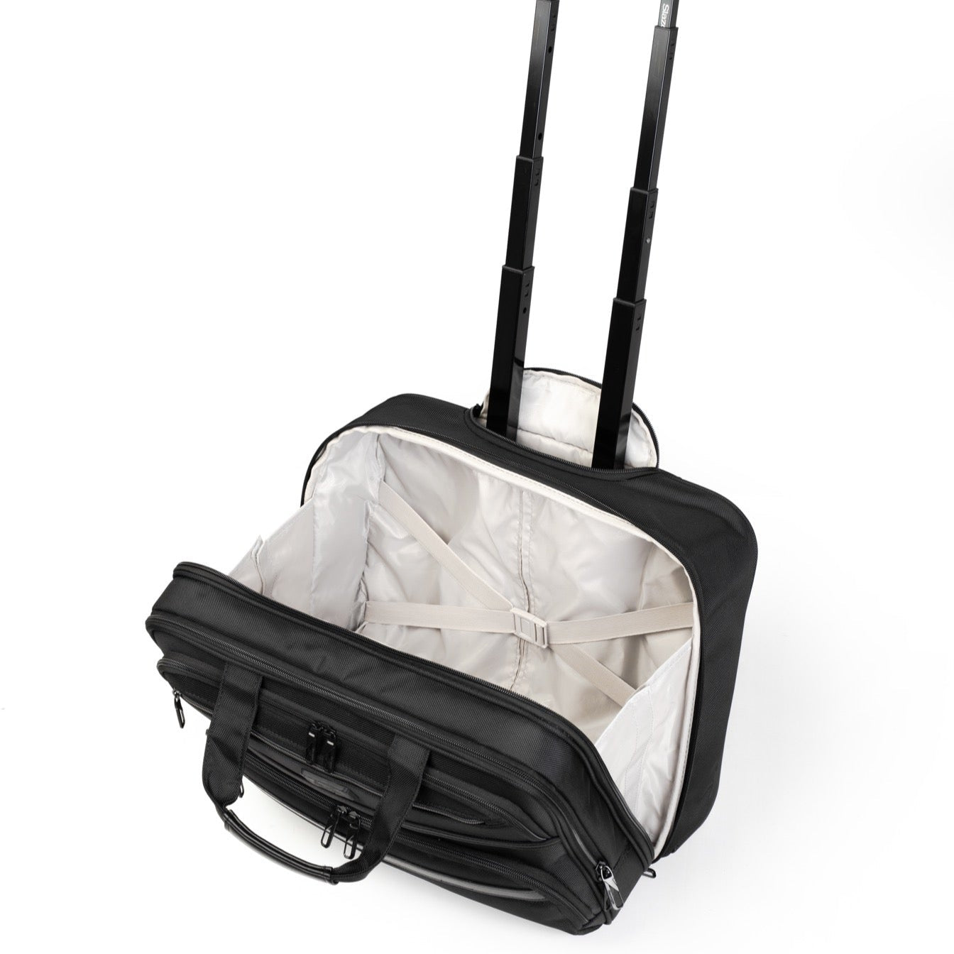 מזוודת טרולי עסקים 2 גלגלים עם תא לללפטופ LAPTOP CASE מבית המותג SLAZENGER סדרת OXFORD