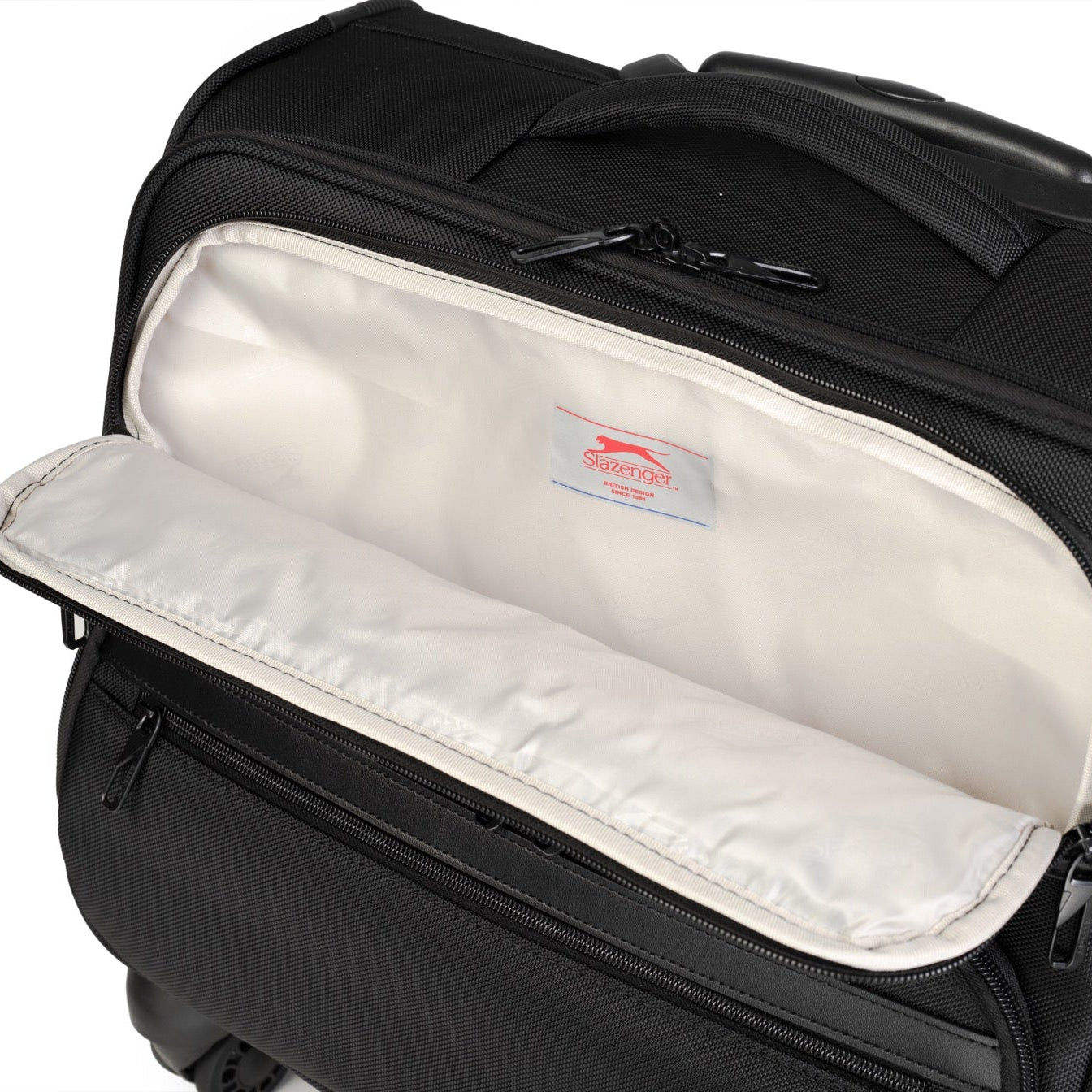 טרולי עסקי עם תא למחשב LAPTOP CASE מבית המותג SLAZENGER סדרת OXFORD
