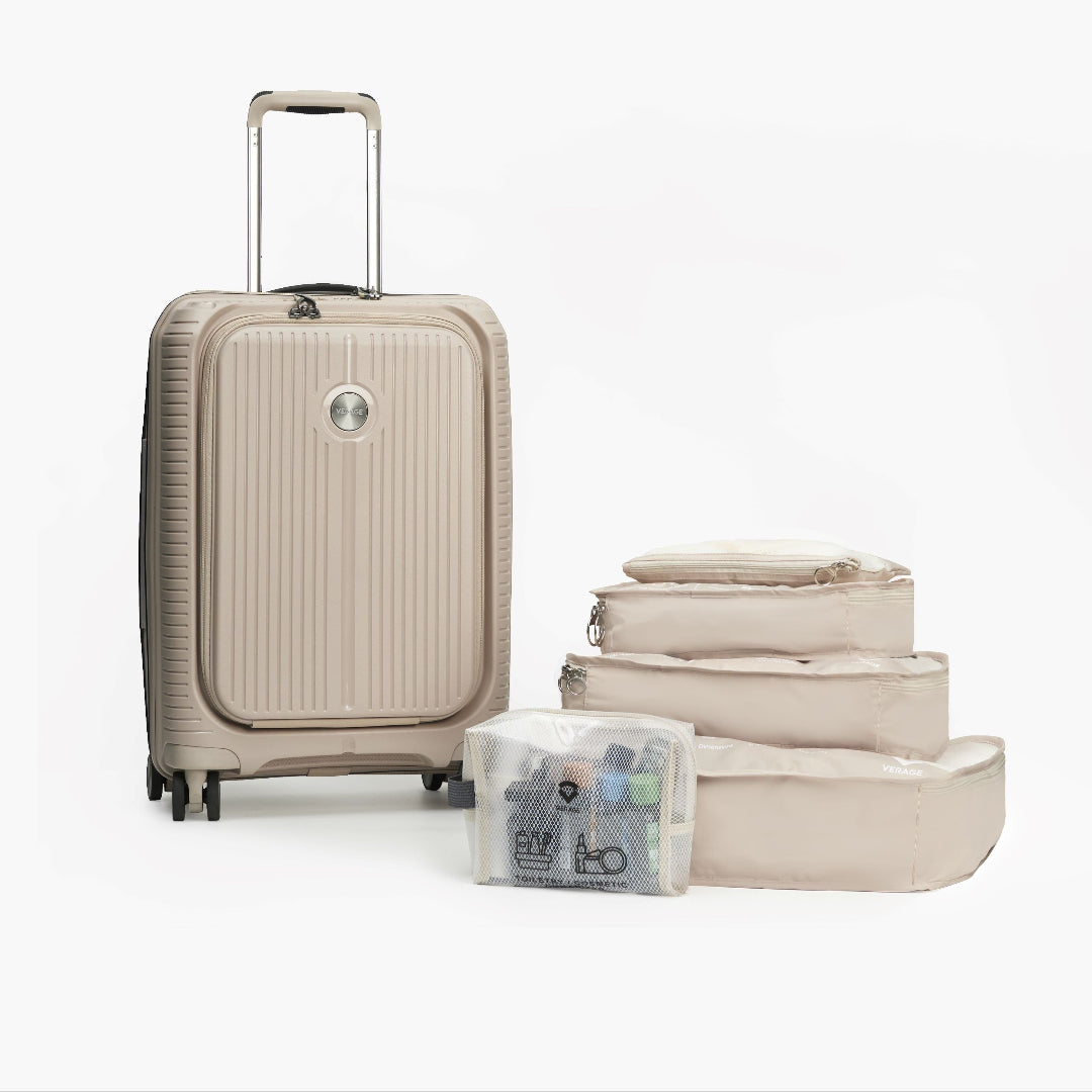 סט 5 ארגוניות למזוודה בחמישה גדלים לאריזה חכמה מבית VERAGE דגם Packing Cube