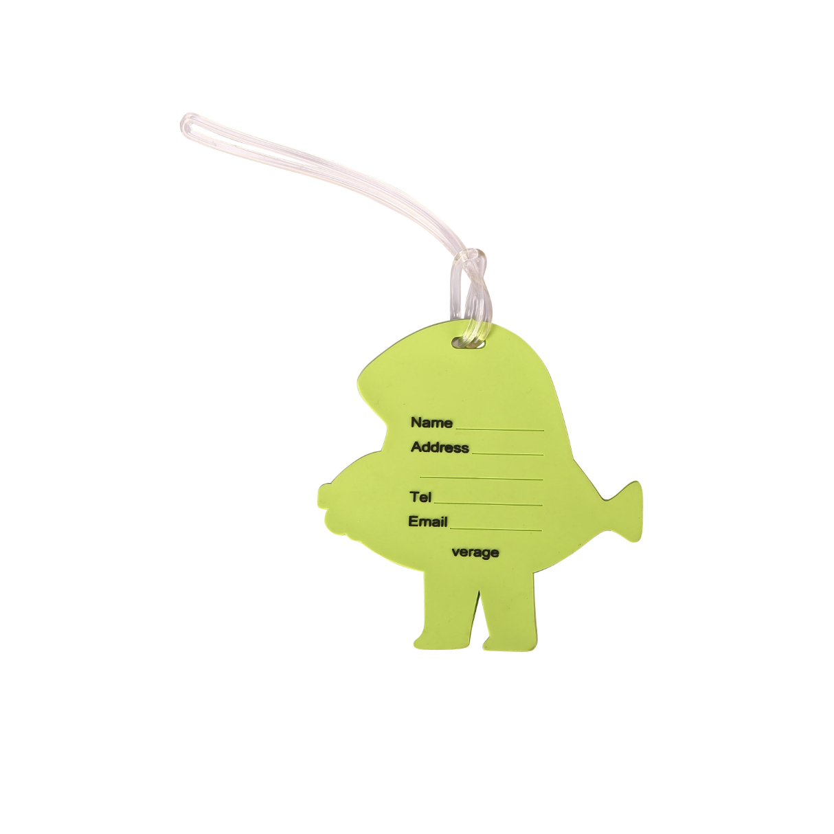 תג סיליקון למזוודה עמיד וגמיש בעיצוב צבעוני ואופנתי מבית מותג היוקרה VERAGE