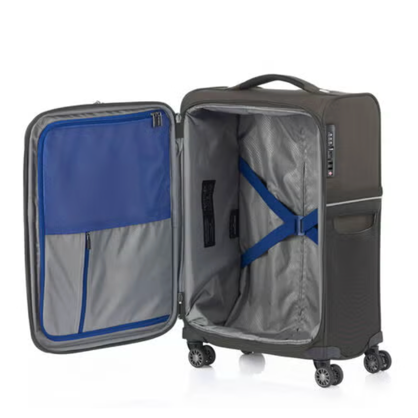 מזוודה טרולי בד עליה למטוס ״20 קלה במיוחד 1.9 ק״ג מבית סמסונייט Samsonite דגם 73H Spinner