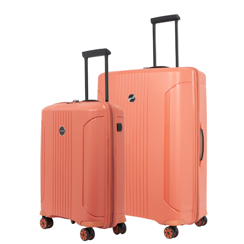 סט זוג מזוודות קשיחות מעוצבות ״29 + ״20 מסדרת הפרימיום Edinburgh מבית היוקרה האנגלי VERAGE