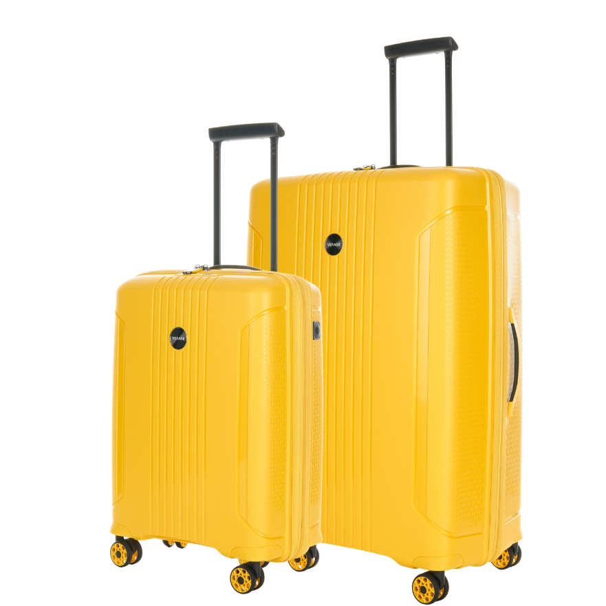 סט זוג מזוודות קשיחות מעוצבות ״29 + ״20 מסדרת הפרימיום Edinburgh מבית היוקרה האנגלי VERAGE