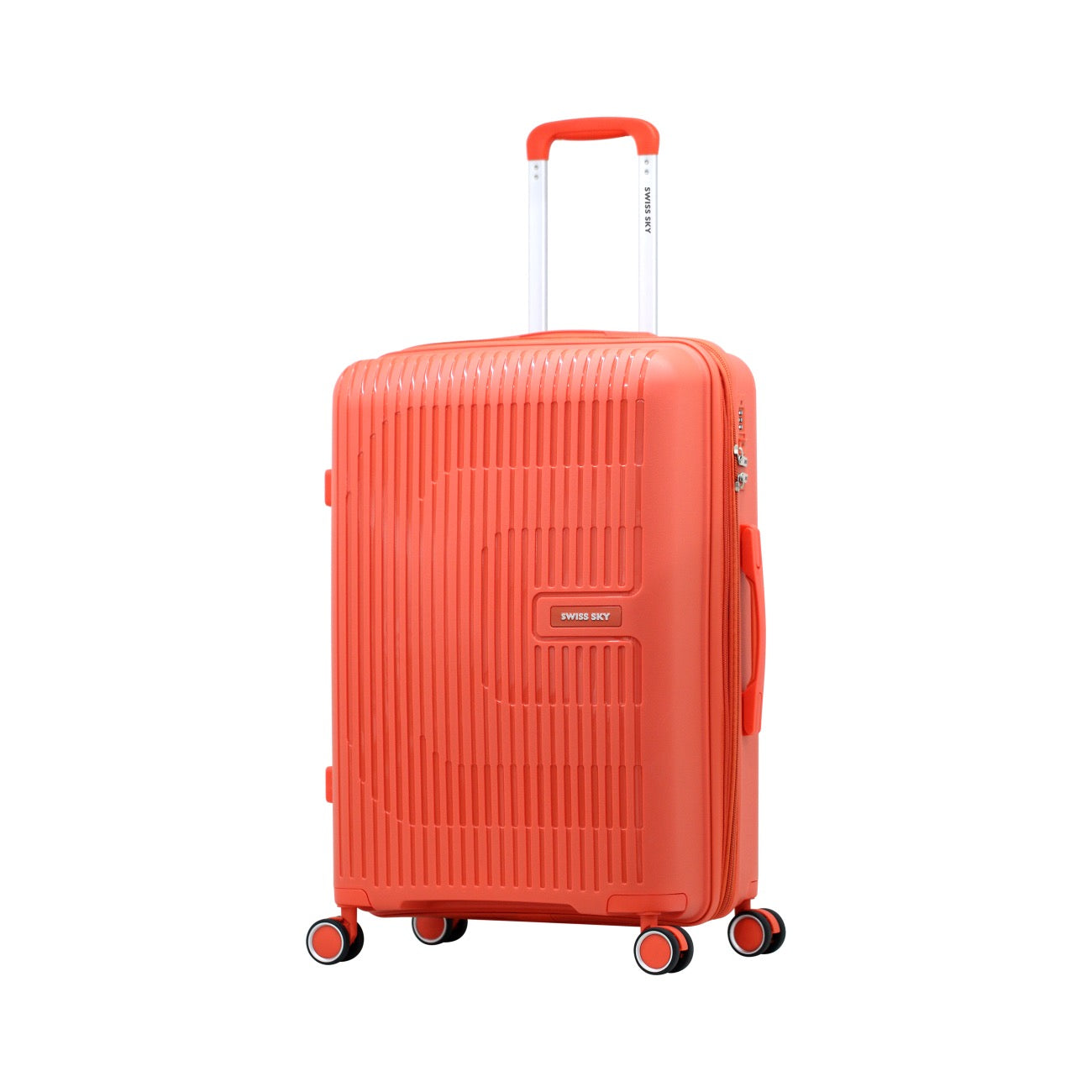 SWISS SKY סט 3 מזוודות קשיחות בלתי שבירות דגם VOYAGER מבית המותג היוקרתי