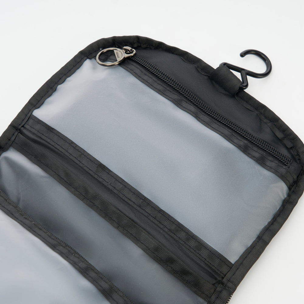 תיק רחצה מתקפל פרימיום עם וו תלייה חכם דגם Toiletry Bag V-5048 מבית מותג היוקרה VERAGE