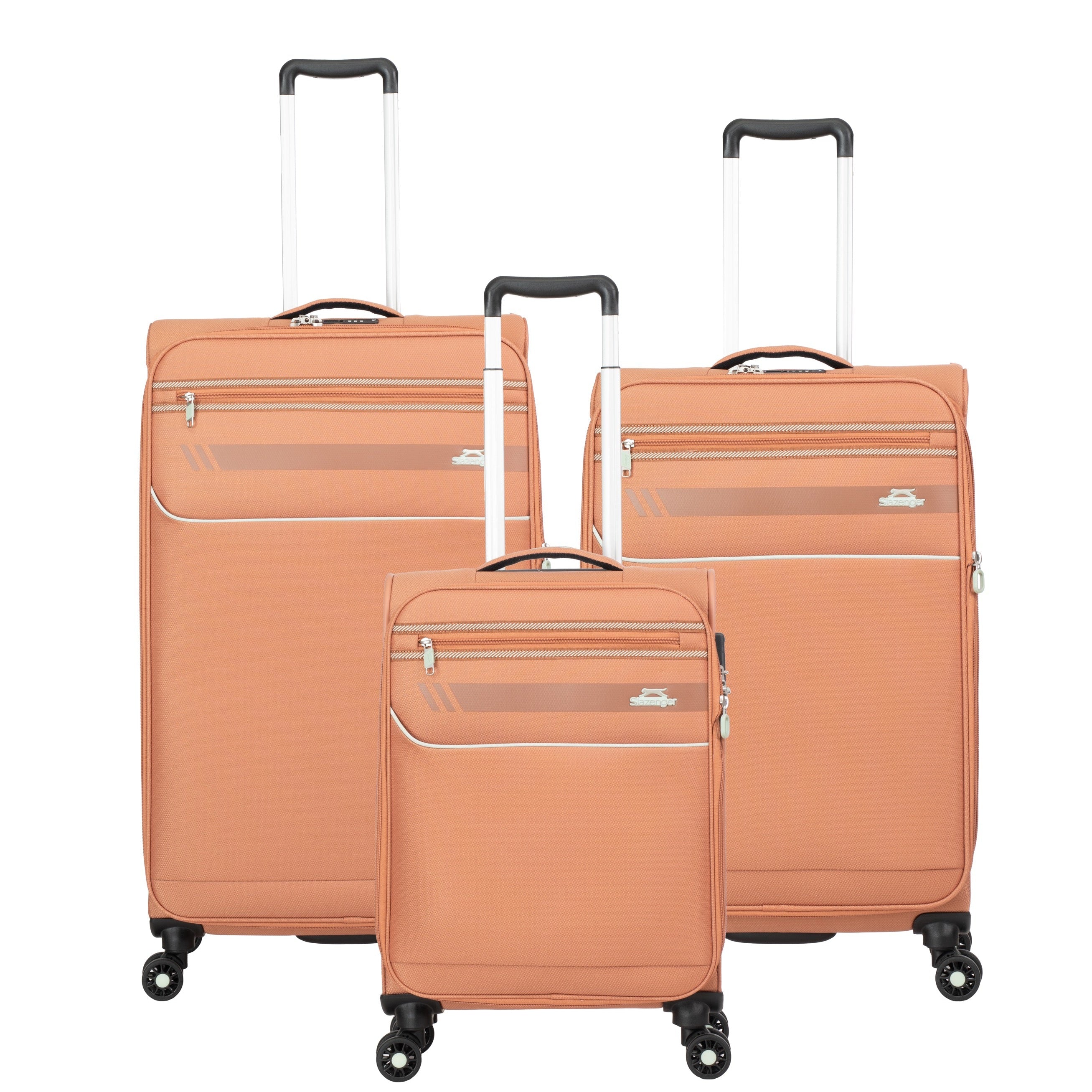 סט 3 מזוודות בד פרמיום קלות במיוחד דגם B-lite II מבית חברת היוקרה Slazenger