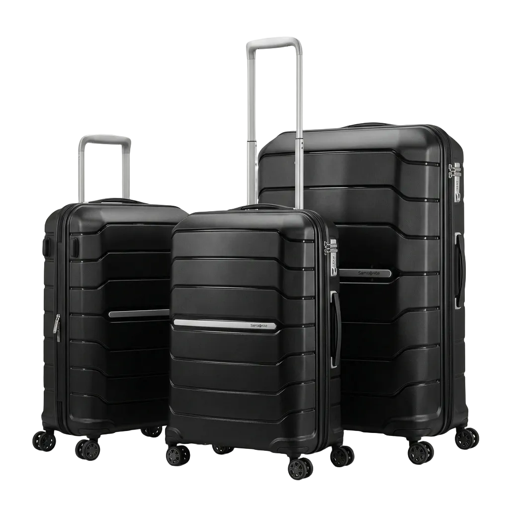 סט 3 מזוודות קשיחות מתרחבות דגם Octolite Spinner מבית המותג Samsonite
