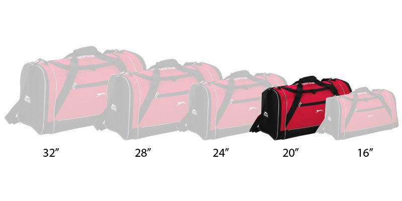 תיק ספורט וטיולים מבית SLAZENGER בחמישה גדלים שונים 16"-32"