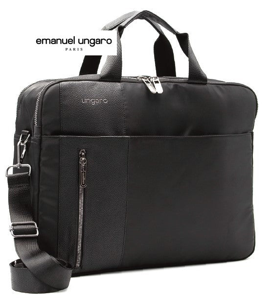 תיק צד עסקי פונקציונלי למחשב נייד 15.6" מבית EMANUEL UNGARO