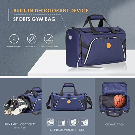 תיק ספורט\חדר כושר בינוני 16.5" עם תא לנעליים מבית VERAGE דגם Cambridge