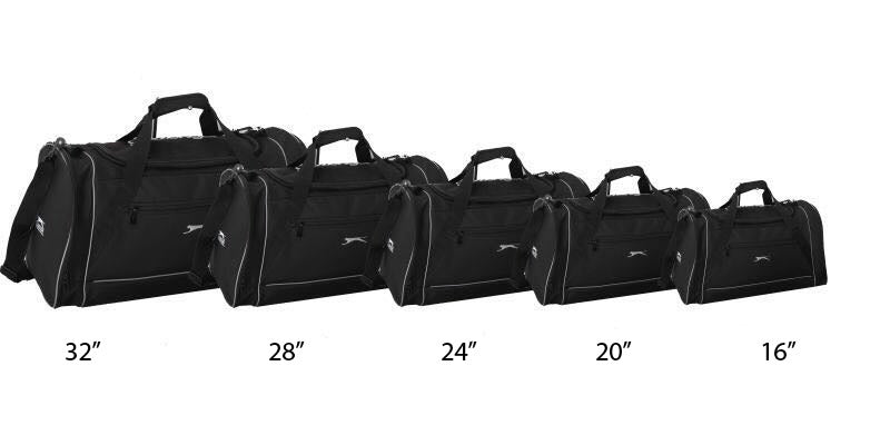 תיק ספורט וטיולים מבית SLAZENGER בחמישה גדלים שונים 16"-32"