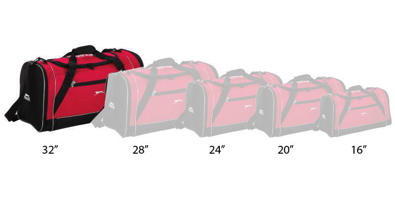 תיק ספורט וטיולים מבית SLAZENGER בחמישה גדלים שונים 16"-32"