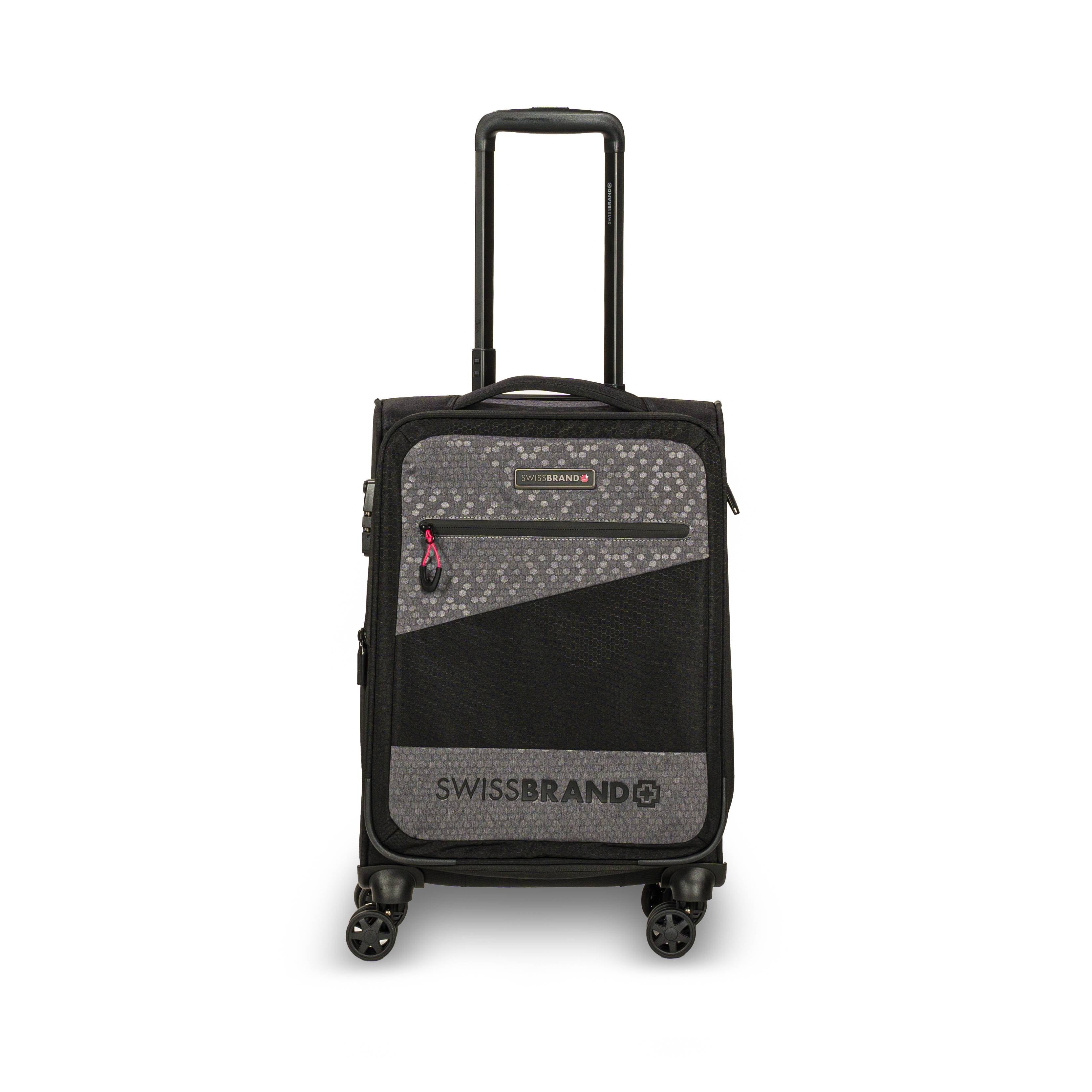 ✮מותג שוויצרי מקורי✮ מזוודה גדולה 28" בד סופר חזק ריפסטופ (בד מצנחים) קלה מבית המותג השוויצרי SwissBrand דגם HEXA
