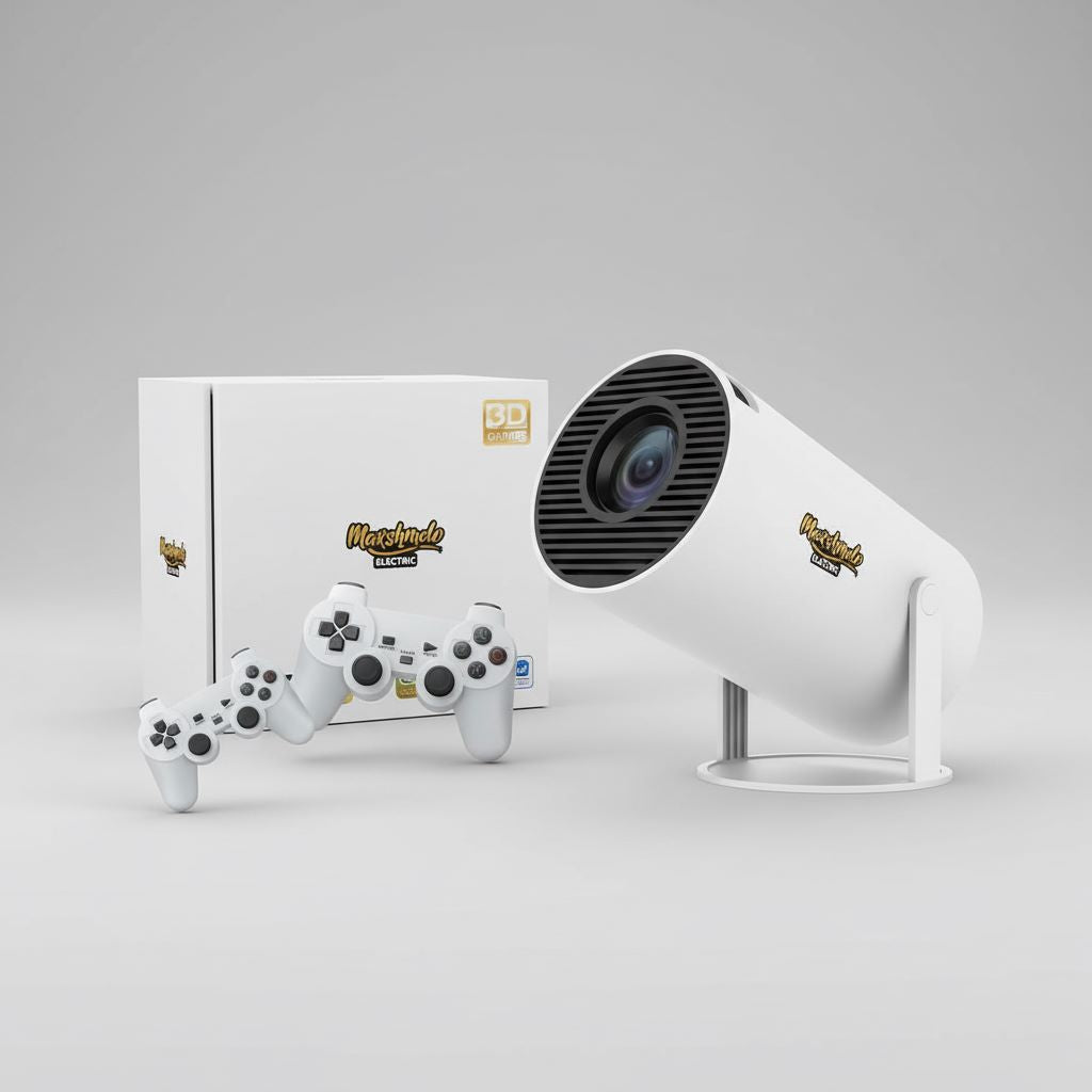 מקרן איכותי כולל קונסולת משחקים