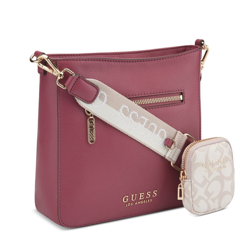 תיק צד אופנתי עם ארנקון דגם BAXIAN CROSSBODY מבית מותג האופנה העולמי GUESS