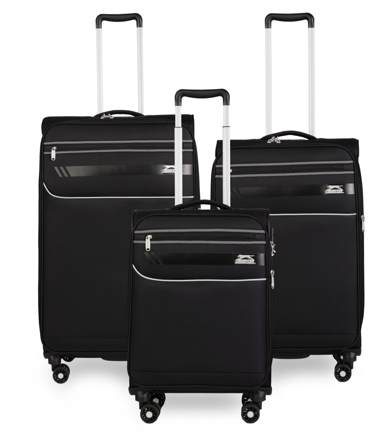 סט 3 מזוודות בד פרמיום קלות במיוחד דגם B-lite II מבית חברת היוקרה Slazenger