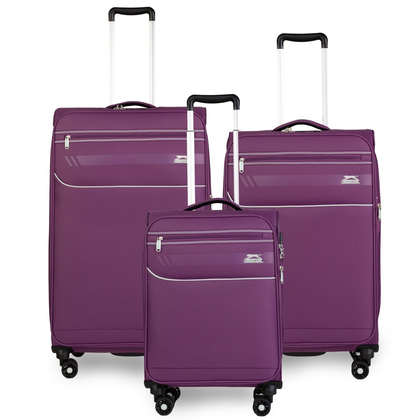 סט 3 מזוודות בד פרמיום קלות במיוחד דגם B-lite II מבית חברת היוקרה Slazenger