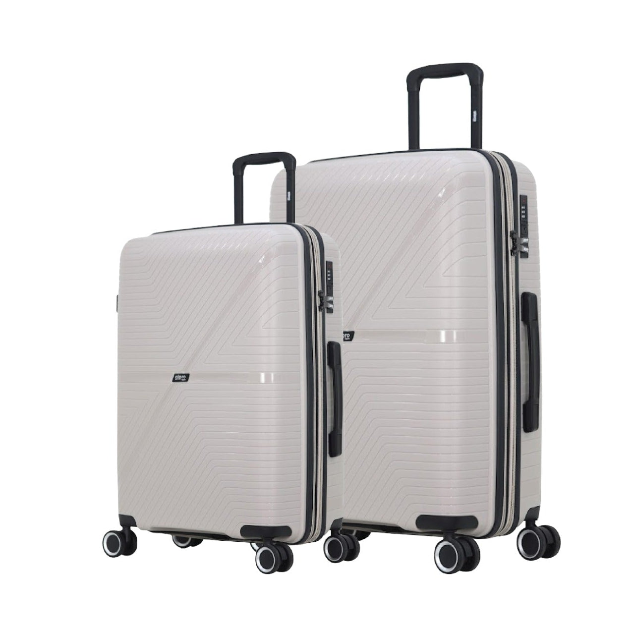 סט 2 מזוודות 20+28 מחומר בלתי שביר PP דגם LYNX מבית GIPRO