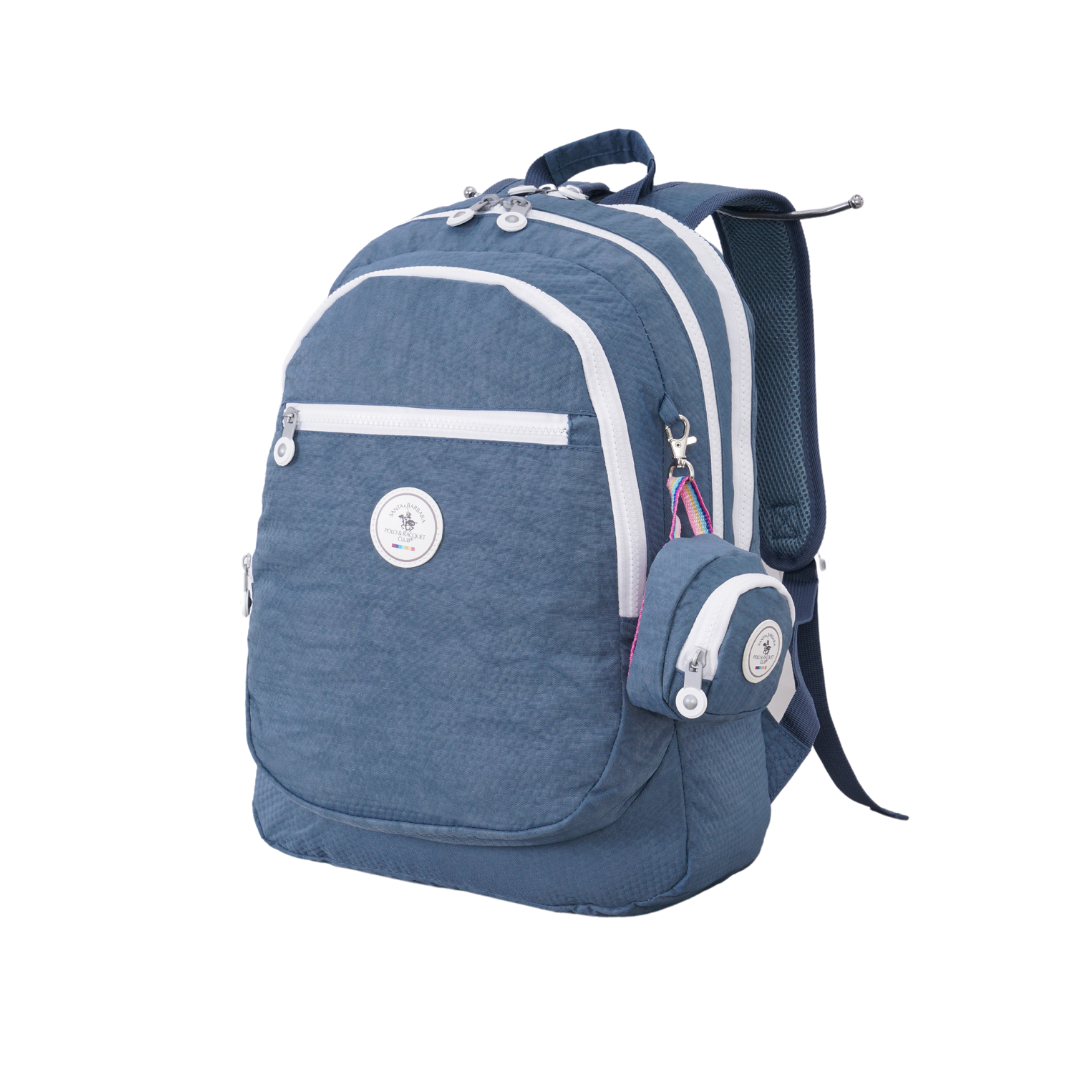 תיק גב עם תא ללפטופ וארנק חיצוני לבית ספר דגם Campus מבית POLO CLUB