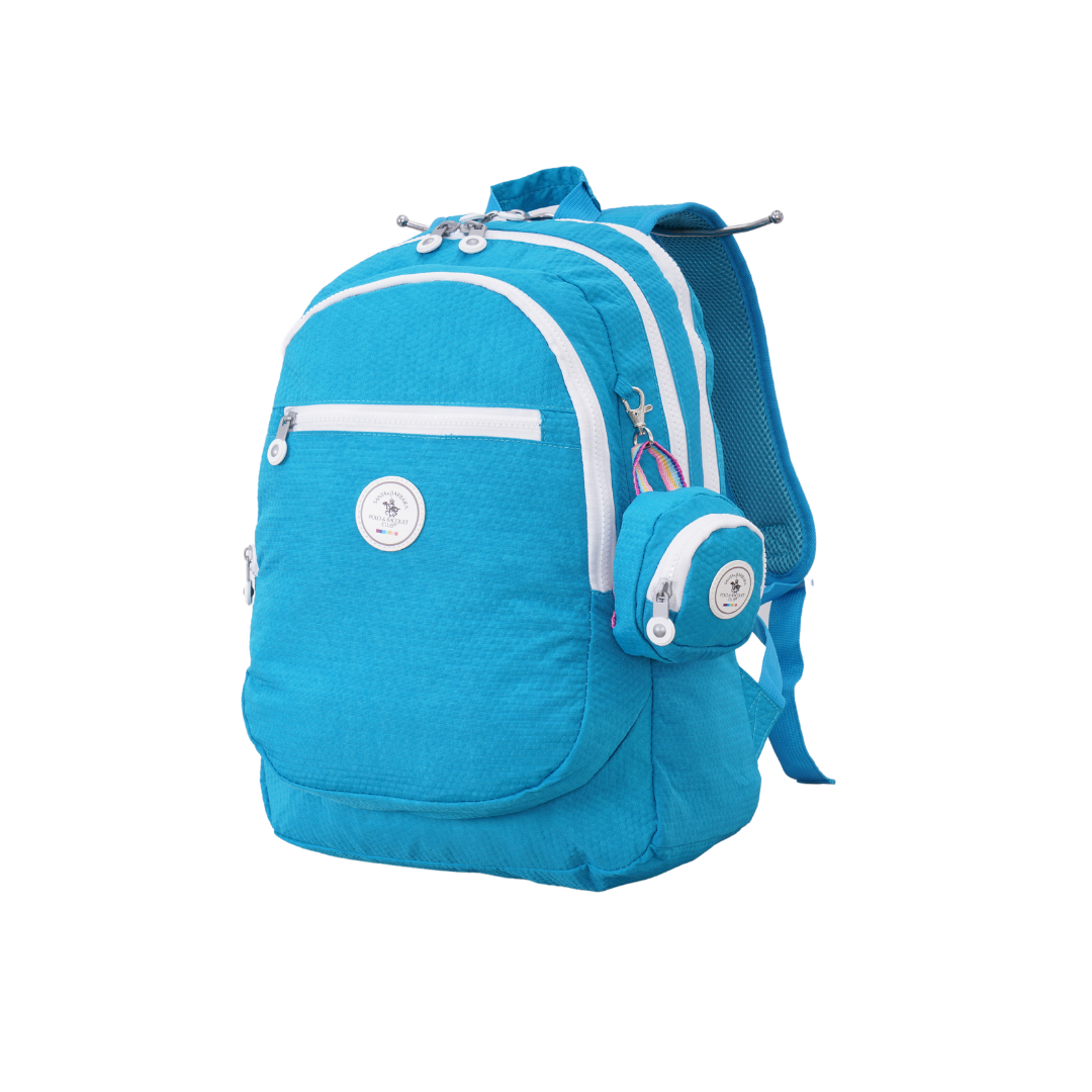 תיק גב עם תא ללפטופ וארנק חיצוני לבית ספר דגם Campus מבית POLO CLUB