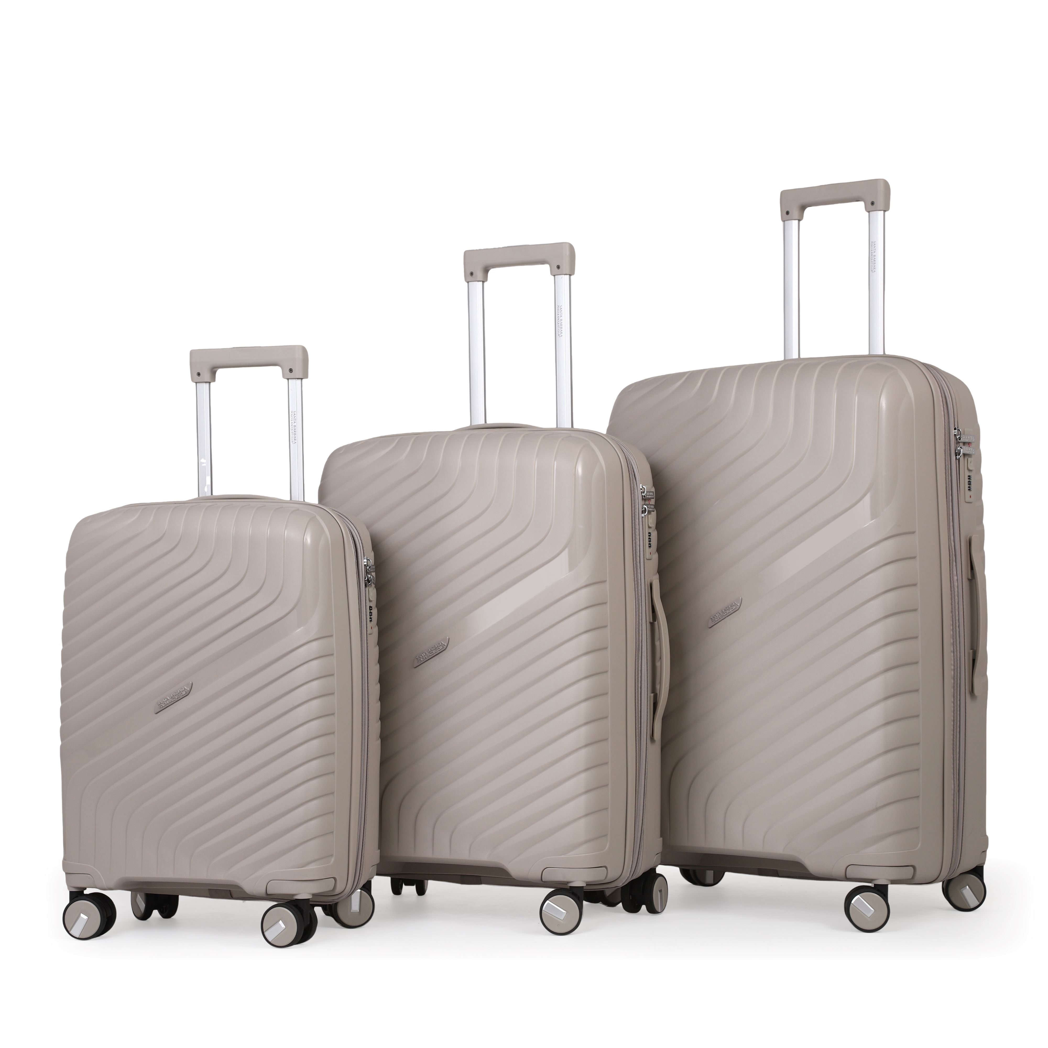 סט מזוודות STAMFORD POLO CLUB צבע שמפניה