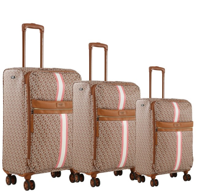 סט מזוודות בד מעוצבות ואופנתית מבית  Donna Karan DKNY דגם SIGNATURE 636
