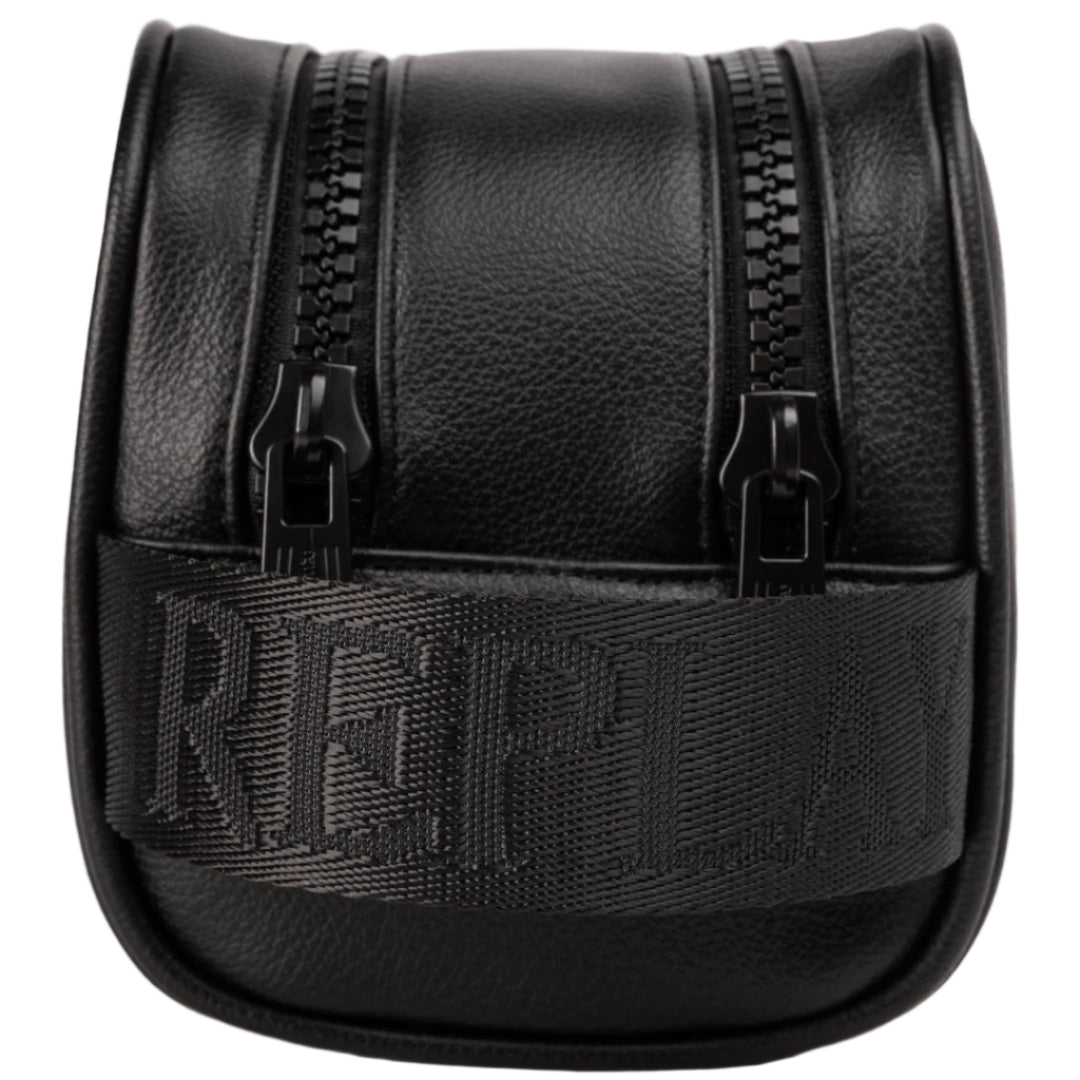 תיק רחצה דמוי עור דגם HAMMERED TOILETRY BAG מבית המותג REPLAY