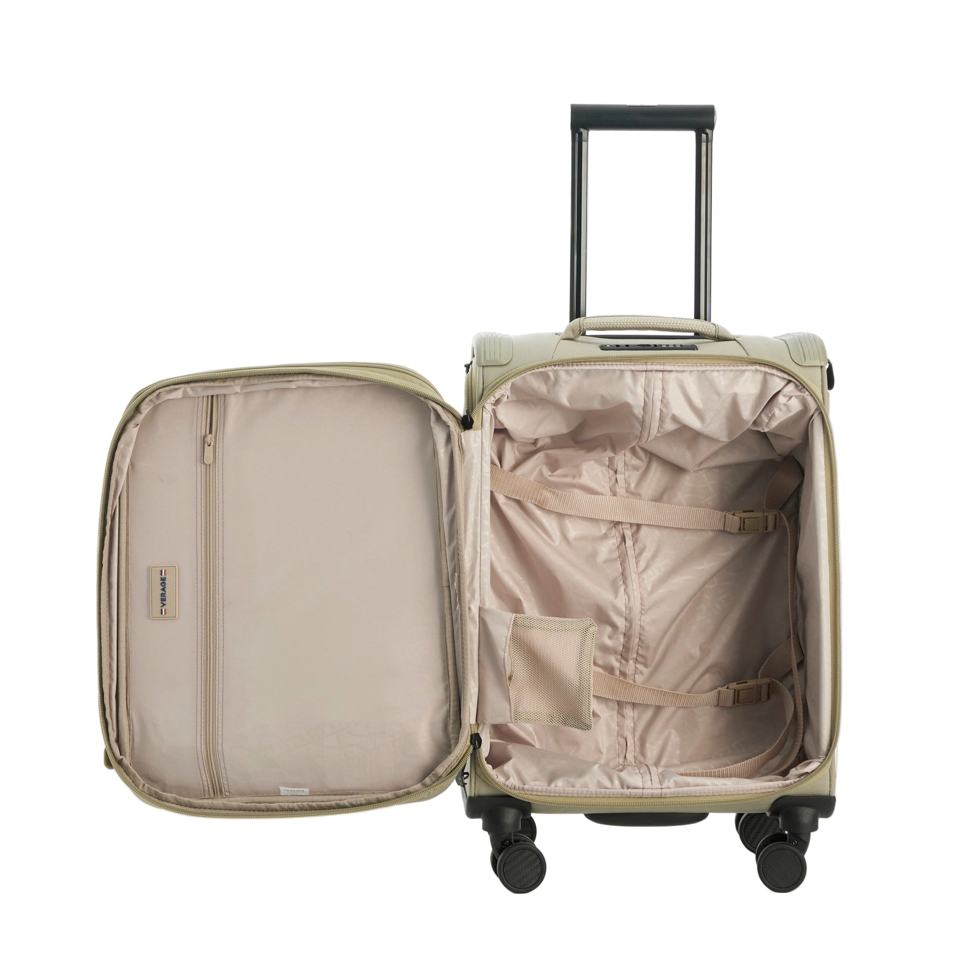 מזוודה טרולי עליה למטוס 19" קלה מבד דגם TOLEDO PRO III מבית היוקרה Verage אנגליה