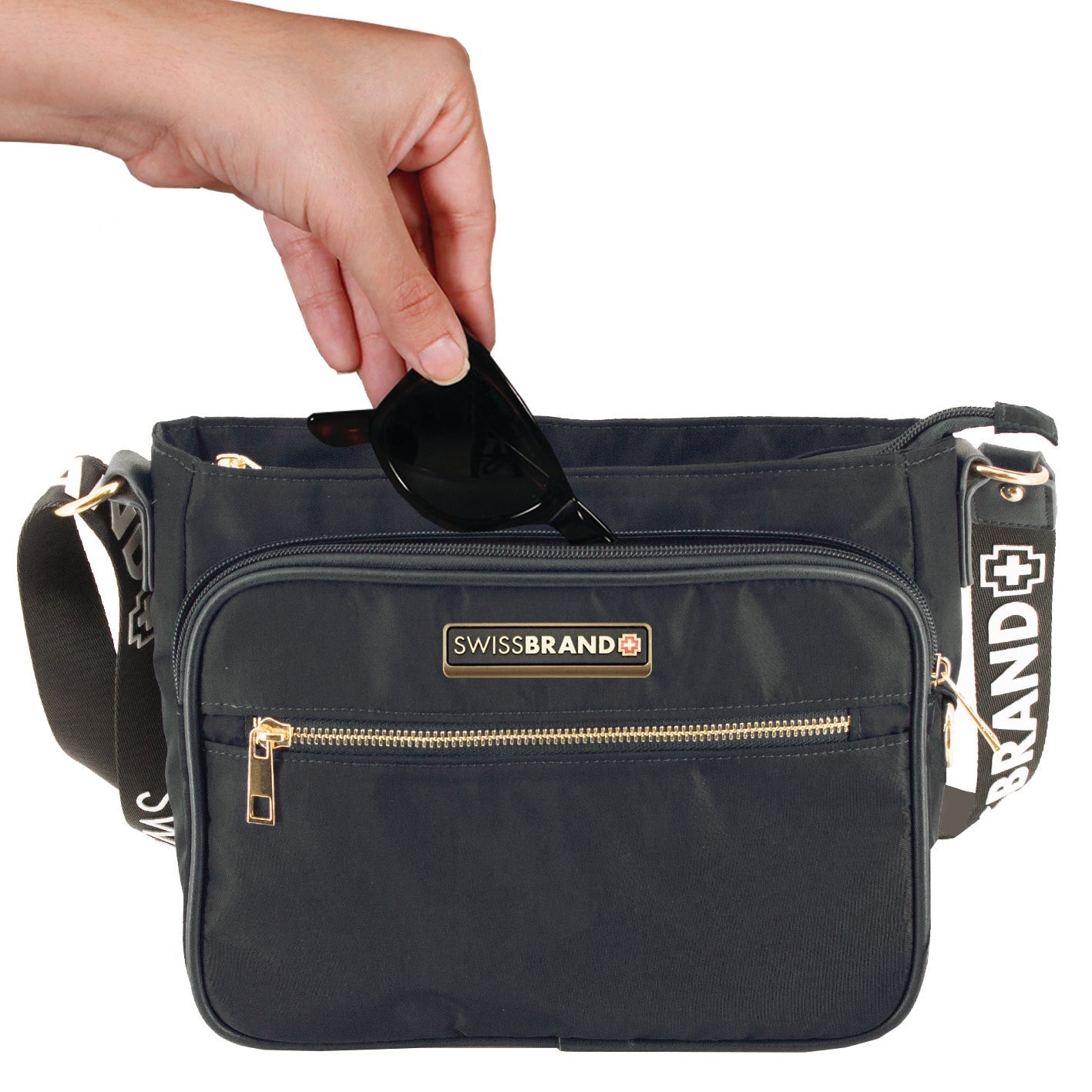תיק צד CROSSBODY אלגנטי ושיקי מבית המותג השוויצרי SwissBrand דגם Granada