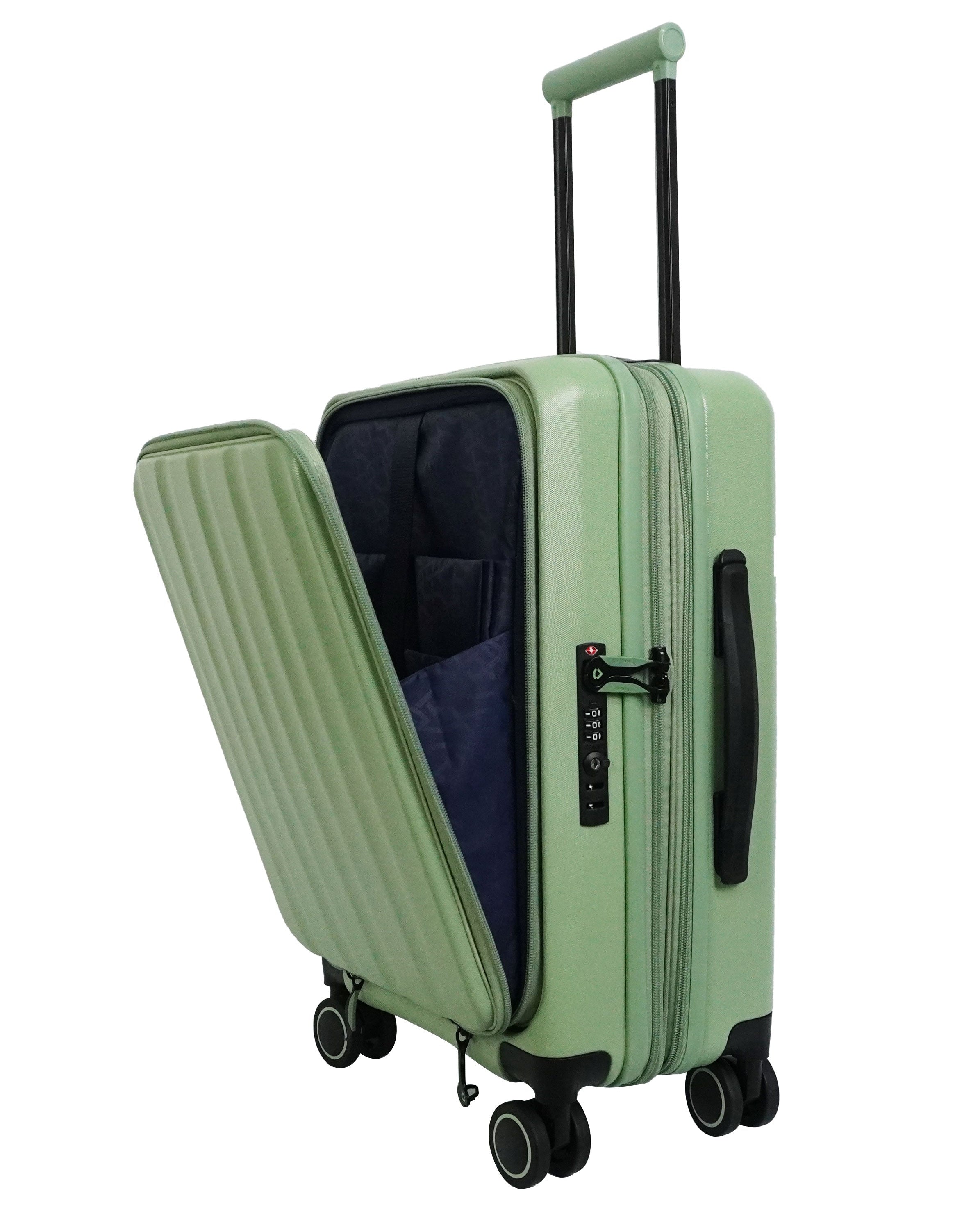 מזוודה טרולי עליה למטוס ״20 מתרחבת ויוקרתית מבית VERAGE דגם GREENWICH