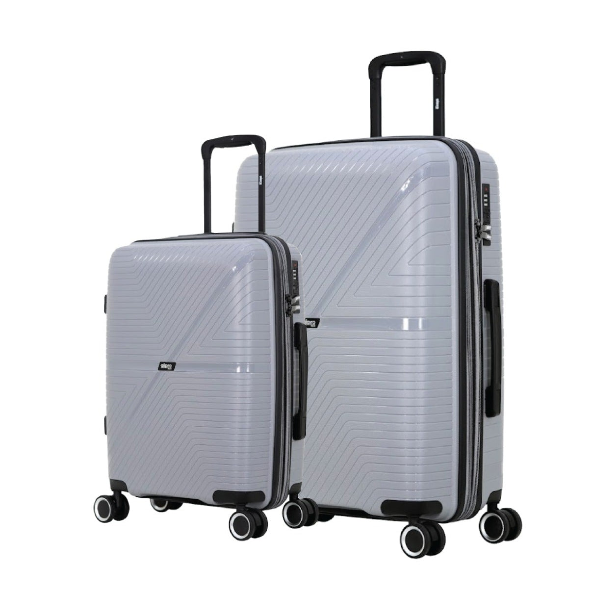 סט 2 מזוודות 20+28 מחומר בלתי שביר PP דגם LYNX מבית GIPRO