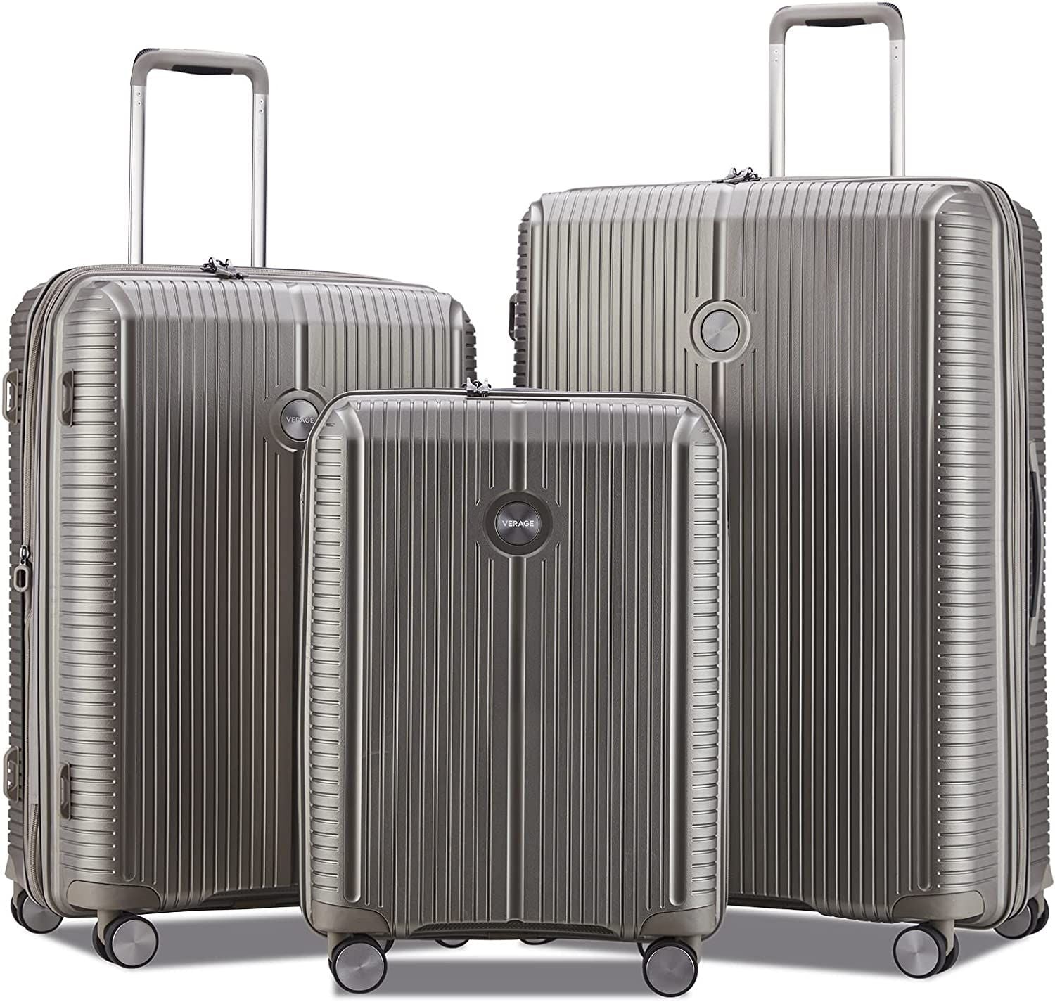 סט שלישיית מזוודות פרימיום קשיחות מהסדרה עטורת הפרסים מבית VERAGE דגם ROME