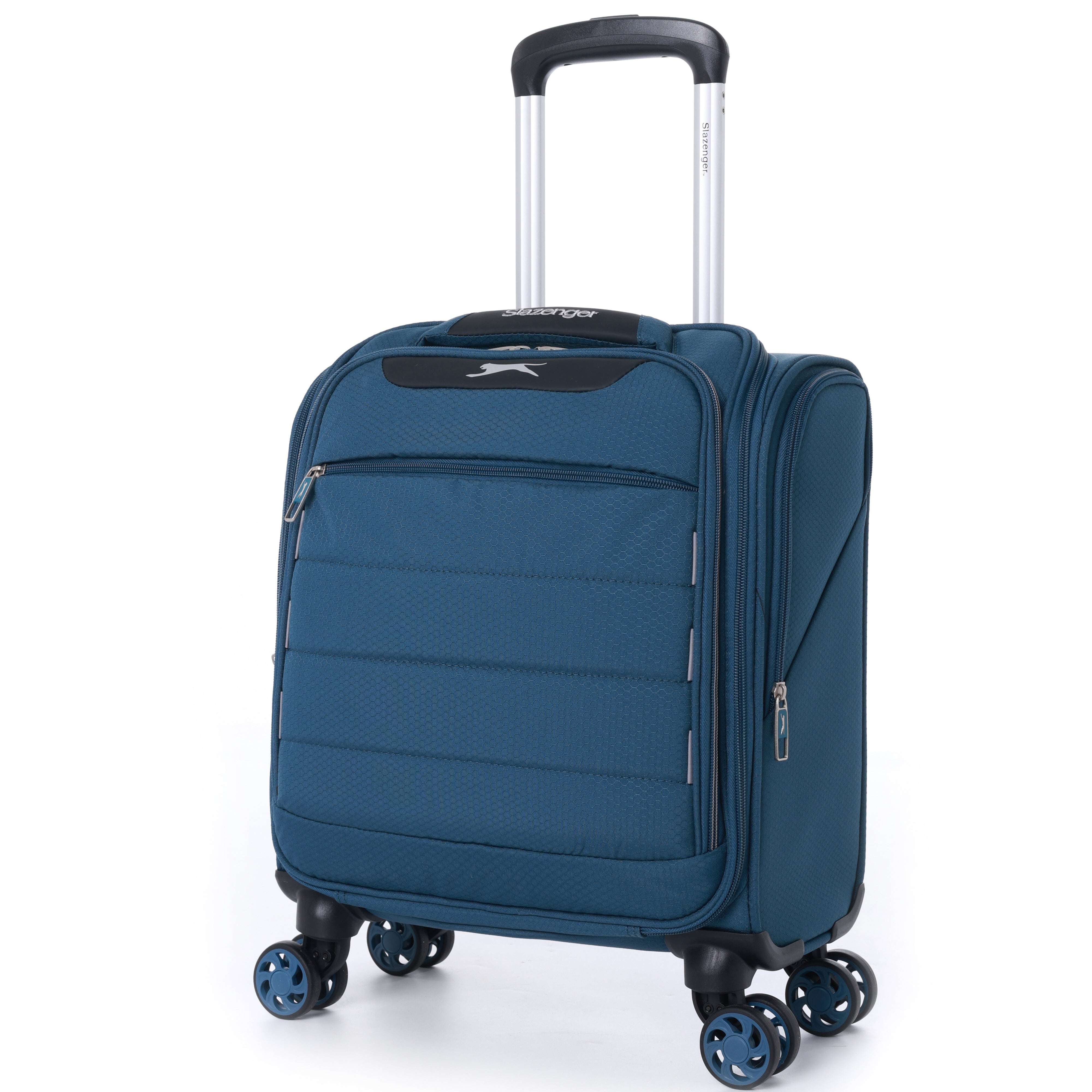 סט מזוודות בד גדולה "28, טרולי "14.5 ותיק עליה למטוס סופר לייט מבית  Slazenger דגם C-lite