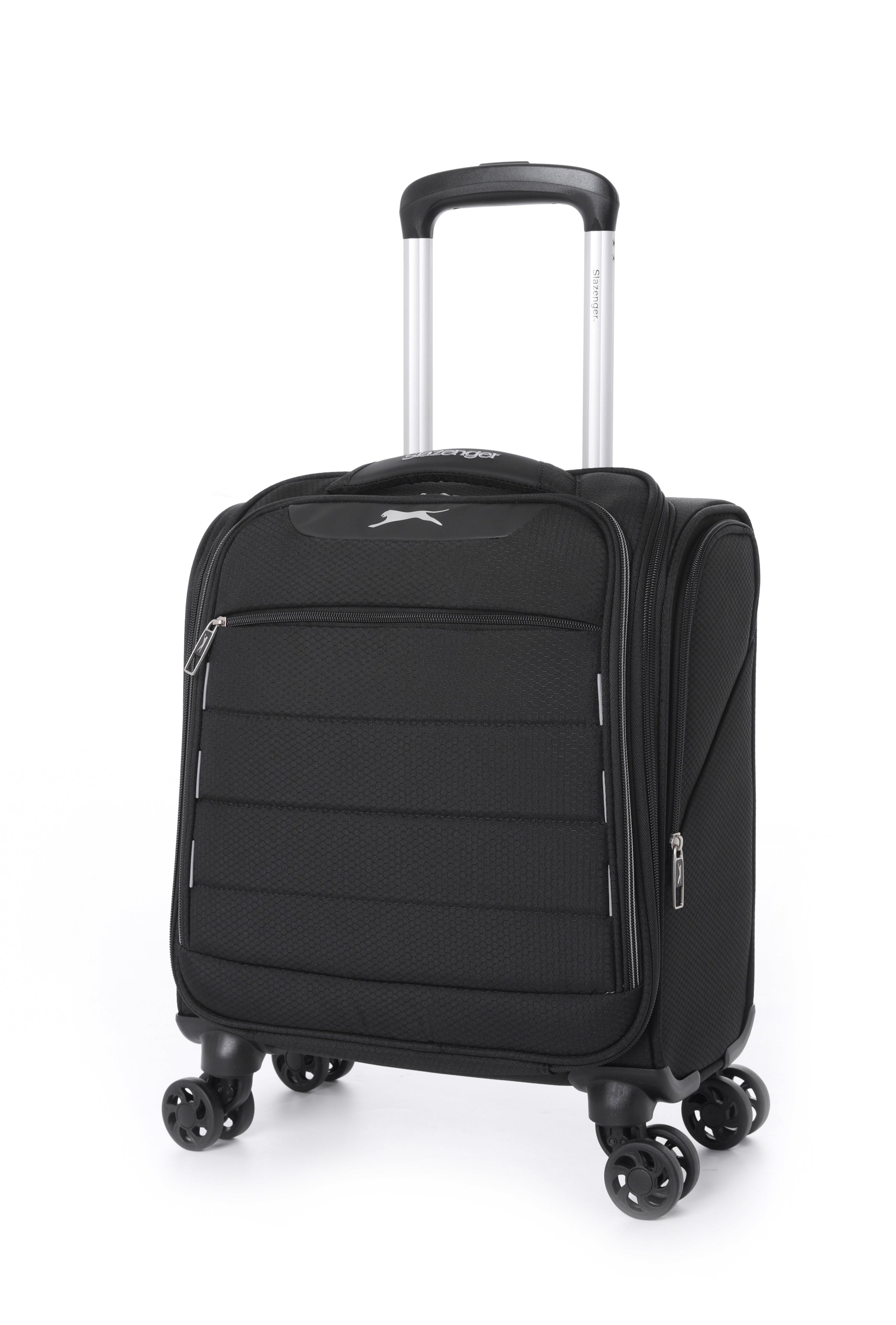 סט מזוודות בד גדולה "28, טרולי "14.5 ותיק עליה למטוס סופר לייט מבית  Slazenger דגם C-lite