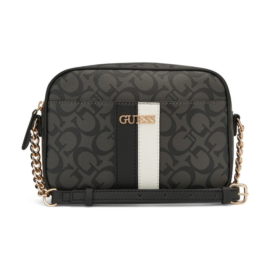 תיק צד מיני אלגנטי דגם KERRY MINI CROSSBODY TOP ZIP מבית מותג האופנה העולמי GUESS