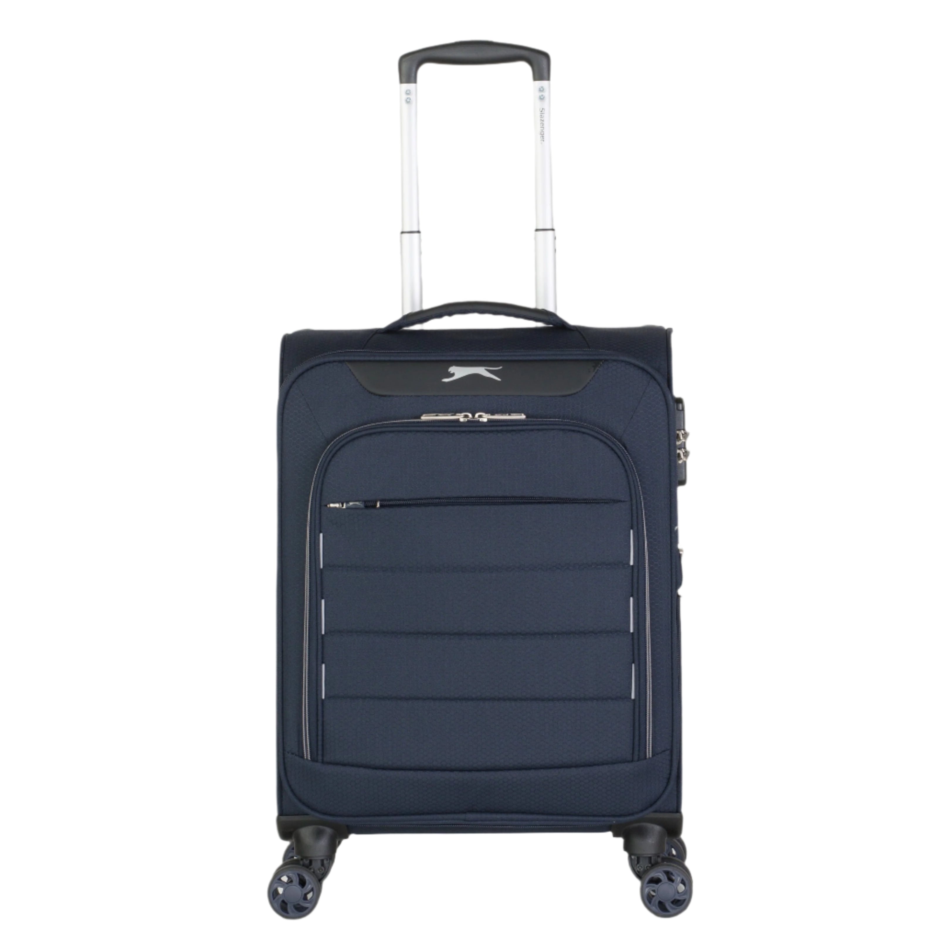 טרולי מזוודה עליה למטוס פרימיום 19" קלה במיוחד מסדרת Clite מבית חברת היוקרה Slazenger כחול