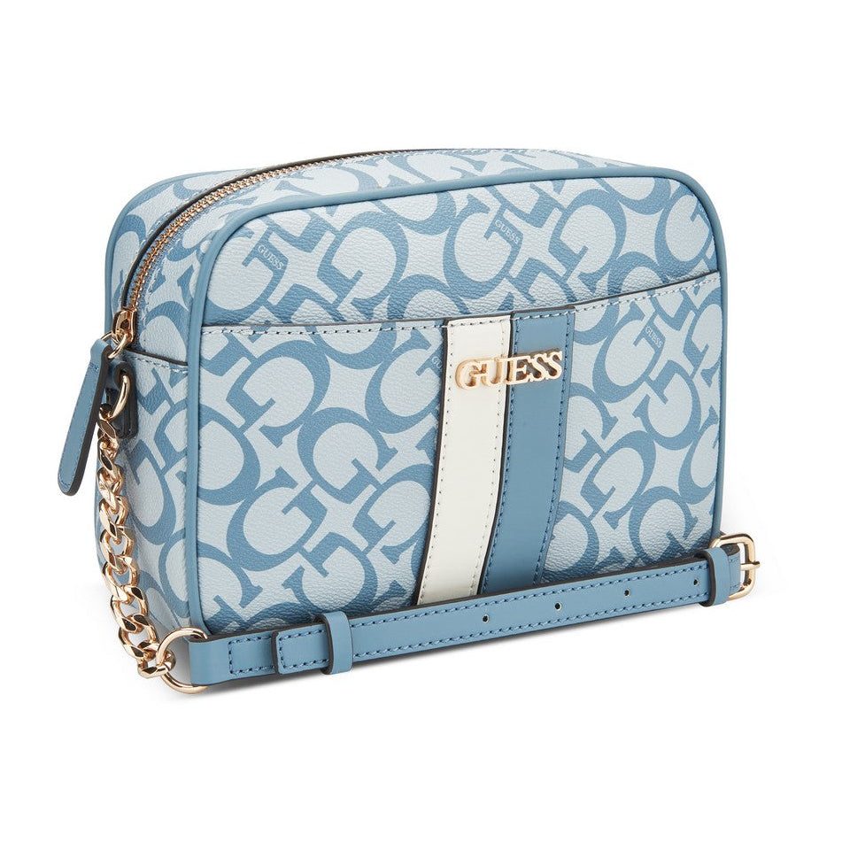 תיק צד מיני אלגנטי דגם KERRY MINI CROSSBODY TOP ZIP מבית מותג האופנה העולמי GUESS