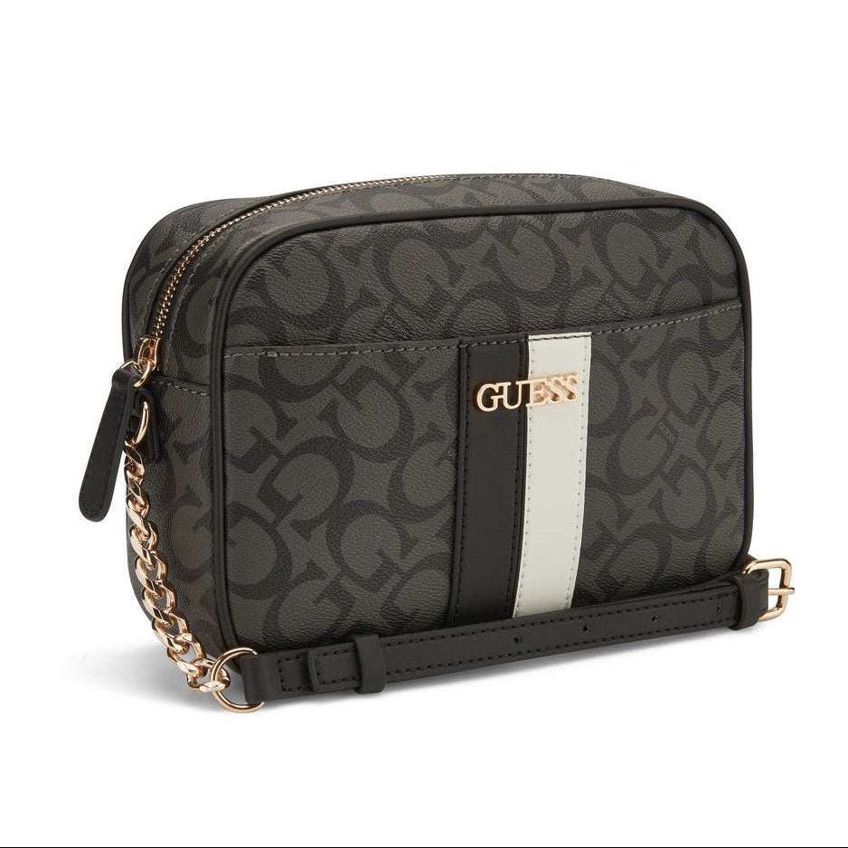 תיק צד מיני אלגנטי דגם KERRY MINI CROSSBODY TOP ZIP מבית מותג האופנה העולמי GUESS