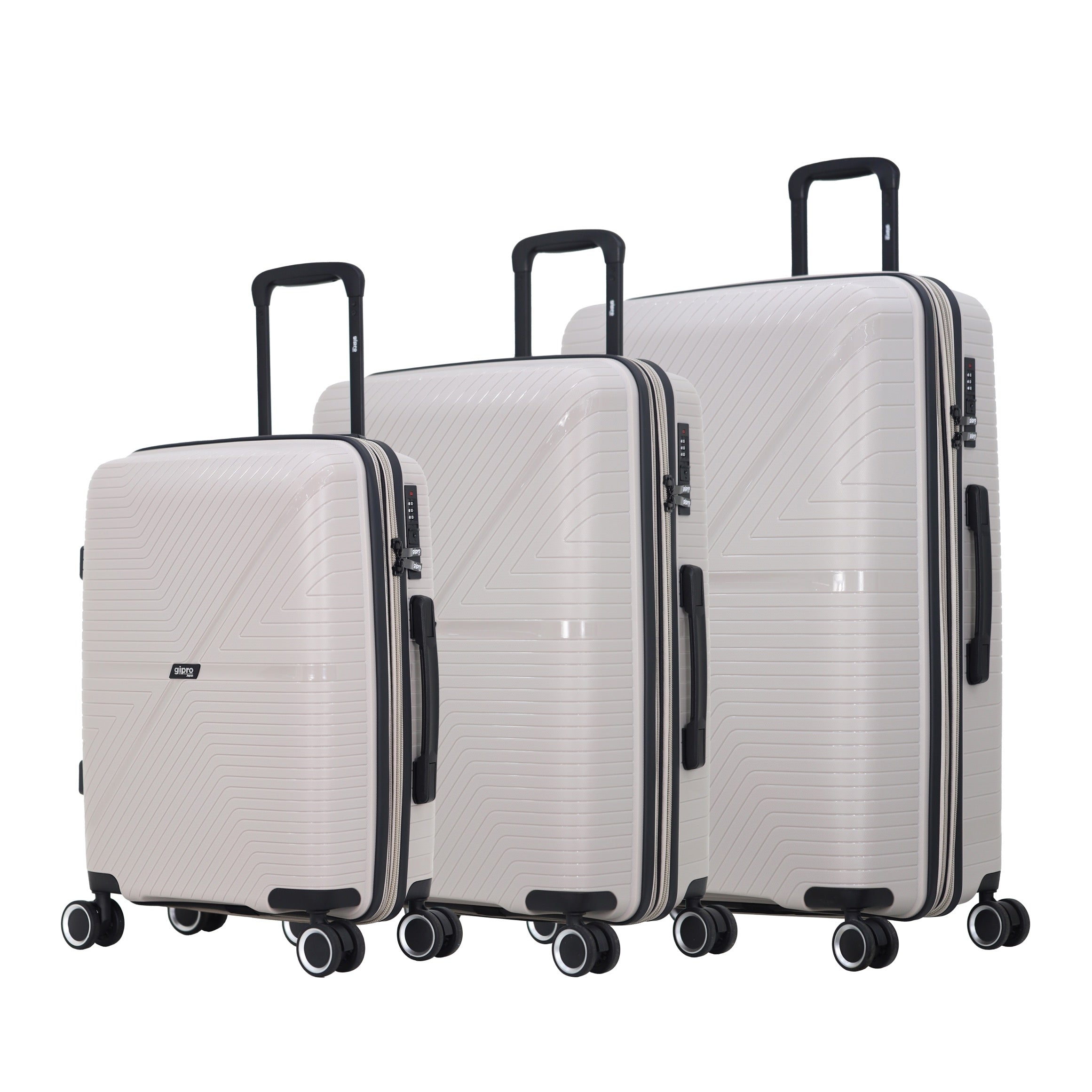 סט מזוודות קשיחות איכותיות דגם LYNX מבית המותג GIPRO JAPAN