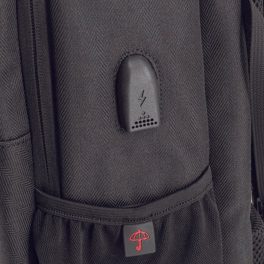 תיק גב עסקי פונקציונלי ללפטופ 15.6" הכולל שקע USB מותג שוויצרי מקורי SwissBrand דגם LINZ