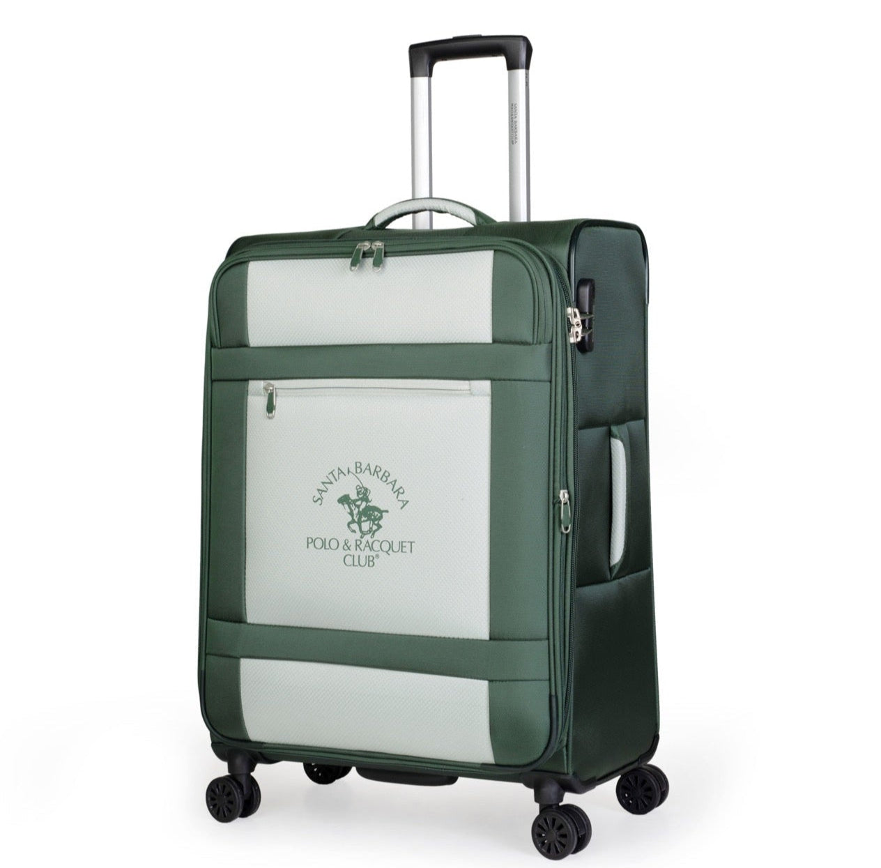 מזוודה בינונית אופנתית מתרחבת בד "25 דגם LOS ANGELES מבית המותג היוקרה POLO CLUB